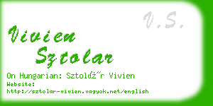 vivien sztolar business card